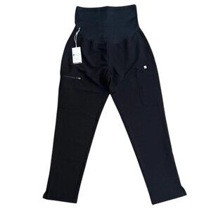 FIGS Yola 3.0 Maternity Scrub Pants XXS Black Belly Panel PO 2790